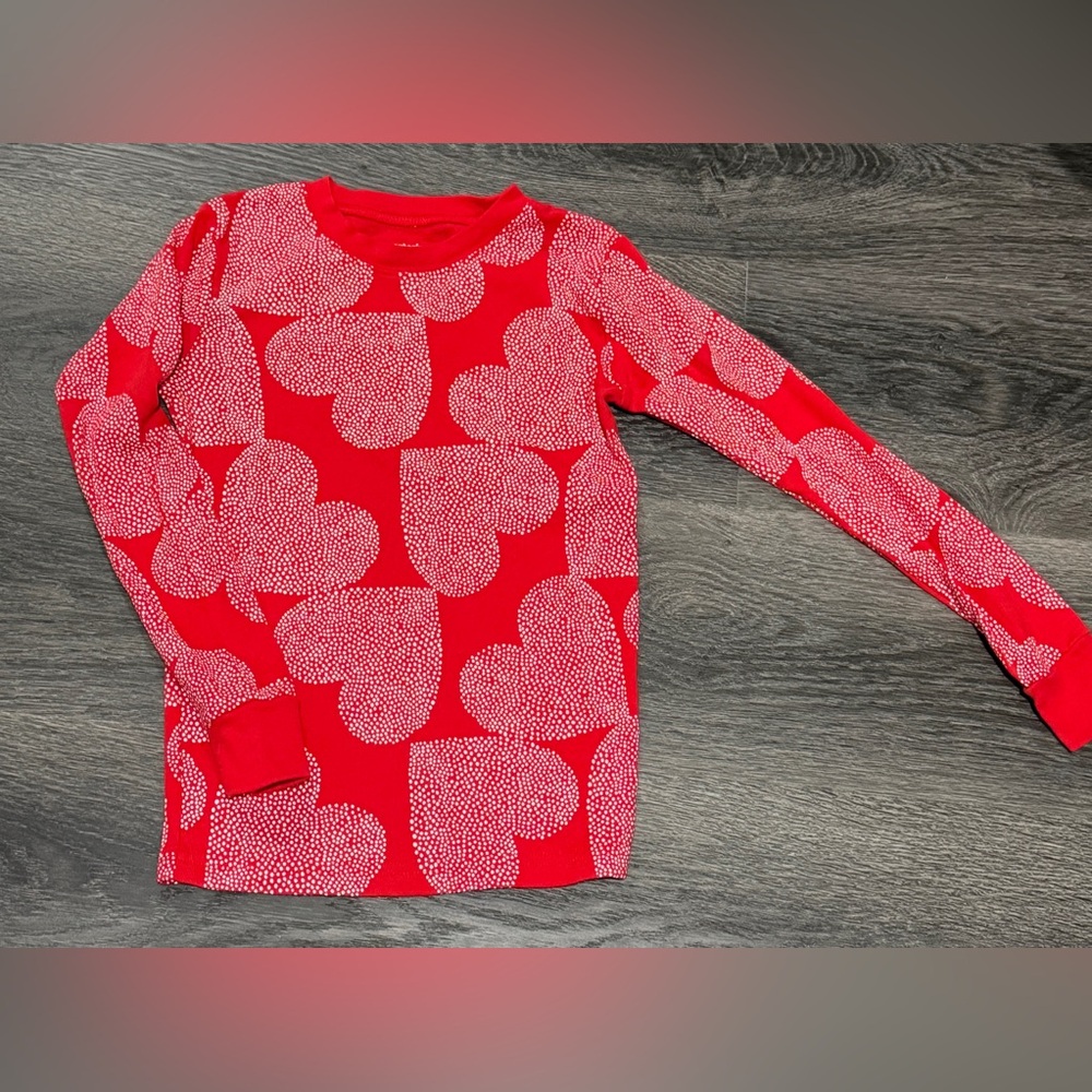 Carter's Red and White Heart Long Sleeve Tee